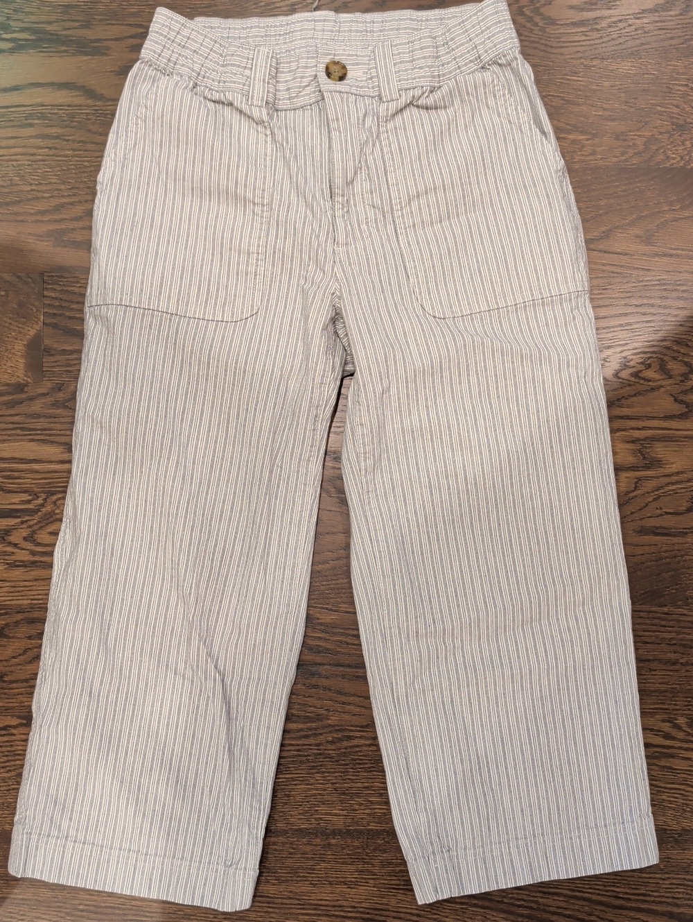 Duluth Casual Pinstripe Cotton Cropped Pants